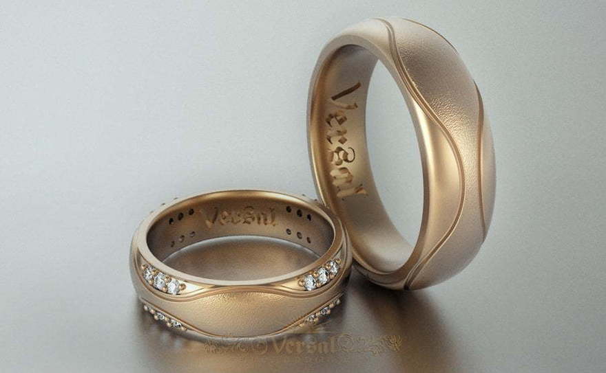 Обручальные кольца VGOK0068 из Розовое (красное) золото от Ювелирный Дом Версаль 1