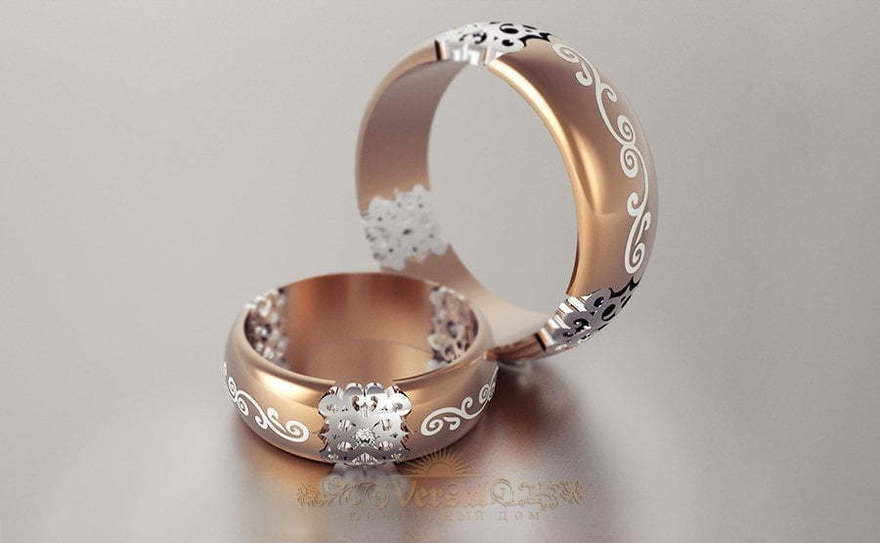 Обручальные кольца VGOK0073 из Розовое (красное) золото от Ювелирный Дом Версаль 1
