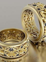 Обручальные кольца VGOK0115 из Желтое золото от Ювелирный Дом Версаль 1