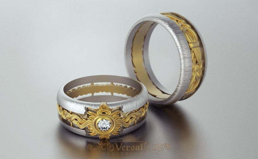 Обручальные кольца VGOK0085 из Комбинированные от Ювелирный Дом Версаль 1