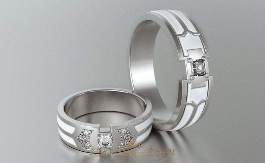Обручальные кольца VGOK0143 из Белое золото, Платина от Ювелирный Дом Версаль 2