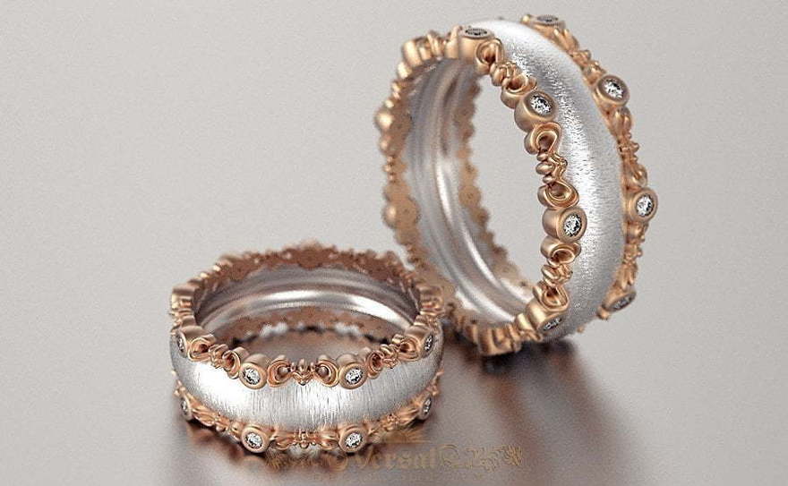 Обручальные кольца VGOK0088 из Комбинированные от Ювелирный Дом Версаль 2