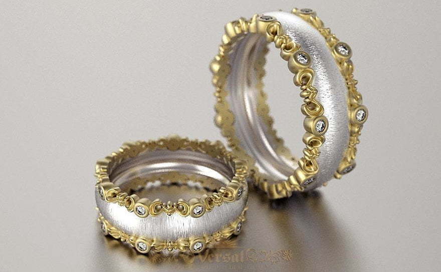 Обручальные кольца VGOK0088 из Комбинированные от Ювелирный Дом Версаль 3