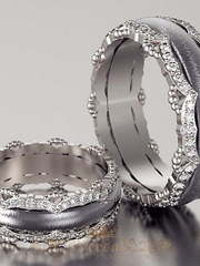 Обручальные кольца VGOK0096 из Белое золото, Платина от Ювелирный Дом Версаль 1