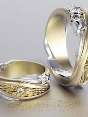 Обручальные кольца VGOK0102 из Желтое золото, Комбинированные от Ювелирный Дом Версаль 2