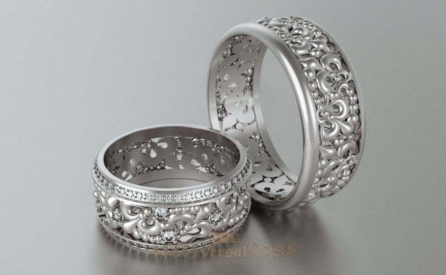 Обручальные кольца VGOK0150 из Белое золото, Платина от Ювелирный Дом Версаль 1