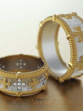 Обручальные кольца VGOK0100 из Комбинированные от Ювелирный Дом Версаль 1