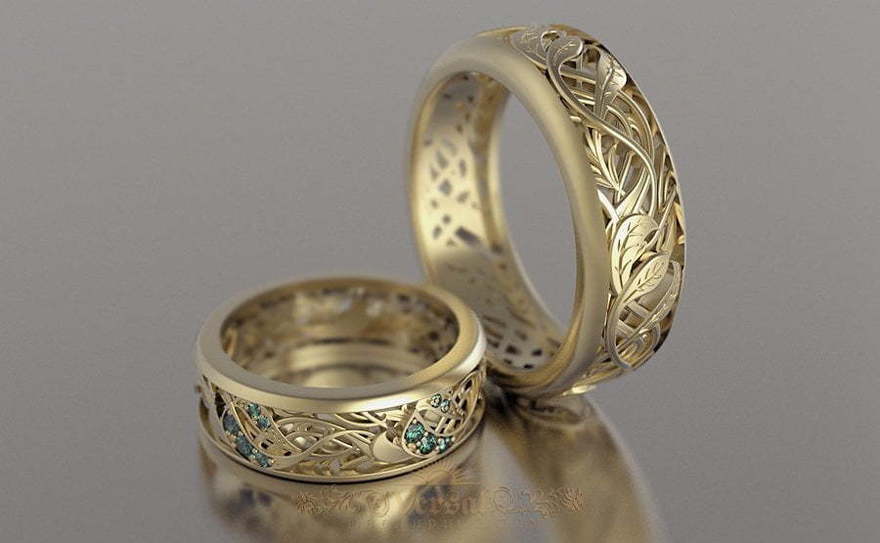 Обручальные кольца VGOK0165 из Желтое золото, Комбинированные от Ювелирный Дом Версаль 1