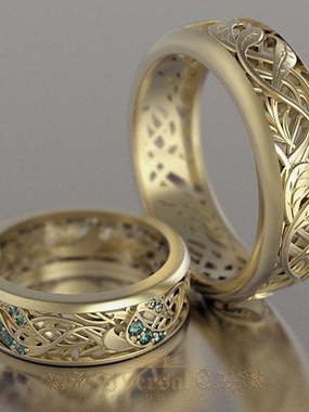 Обручальные кольца VGOK0165 из Желтое золото, Комбинированные от Ювелирный Дом Версаль 1