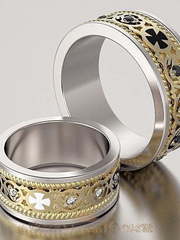 Обручальные кольца VGOK0133 из Комбинированные от Ювелирный Дом Версаль 1