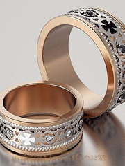 Обручальные кольца VGOK0133 из Комбинированные от Ювелирный Дом Версаль 2