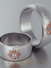 Обручальные кольца VGOK0105 из Белое золото от Ювелирный Дом Версаль 2