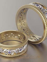 Обручальные кольца VGOK0124 из Комбинированные от Ювелирный Дом Версаль 2