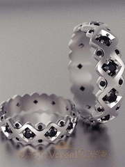 Обручальные кольца VGOK0010 из Белое золото, Платина от Ювелирный Дом Версаль 2