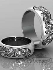 Обручальные кольца VGOK0142 из Белое золото, Платина от Ювелирный Дом Версаль 1