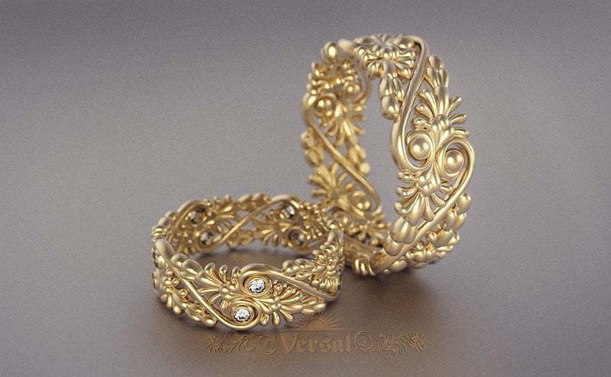 Обручальные кольца VGOK0155 из Желтое золото от Ювелирный Дом Версаль 1