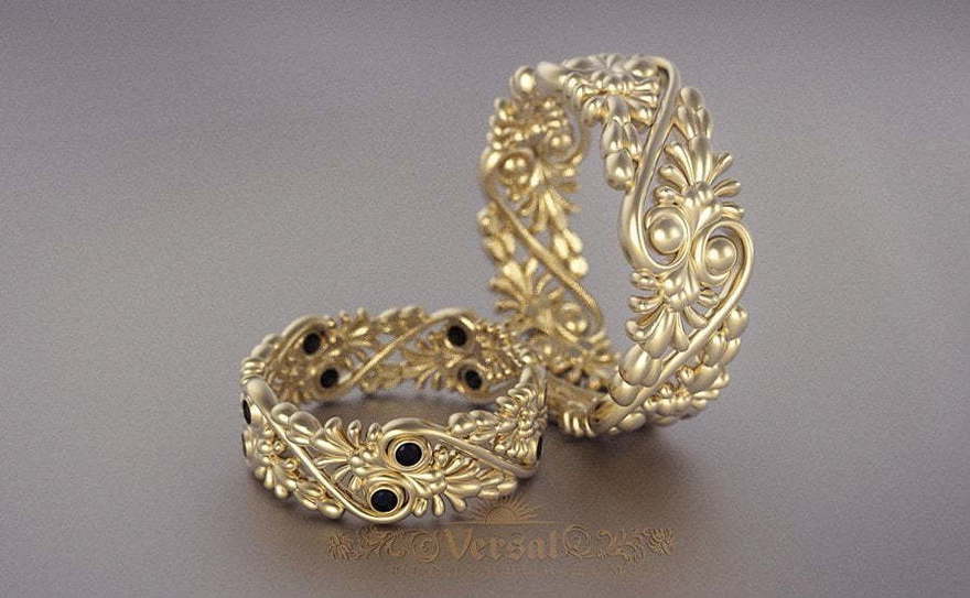 Обручальные кольца VGOK0155 из Желтое золото от Ювелирный Дом Версаль 2