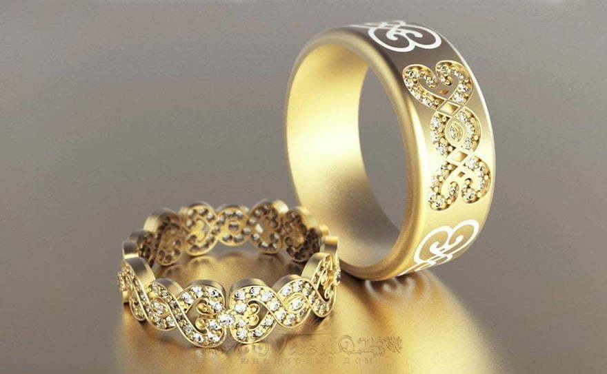 Обручальные кольца VGOK0137 из Желтое золото от Ювелирный Дом Версаль 1