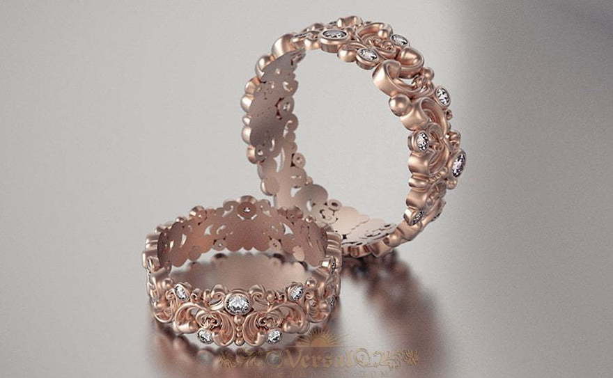 Обручальные кольца VGOK0093 из Розовое (красное) золото от Ювелирный Дом Версаль 1