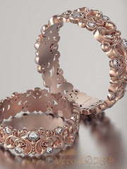 Обручальные кольца VGOK0093 из Розовое (красное) золото от Ювелирный Дом Версаль 1