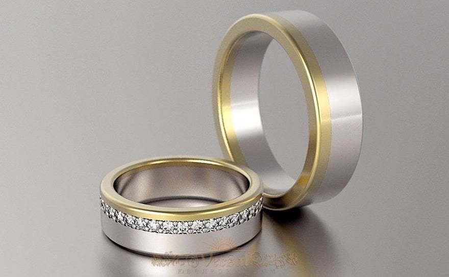 Обручальные кольца VGOK0107 из Комбинированные от Ювелирный Дом Версаль 1