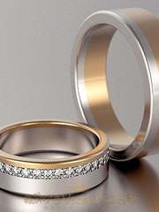 Обручальные кольца VGOK0107 из Комбинированные от Ювелирный Дом Версаль 2