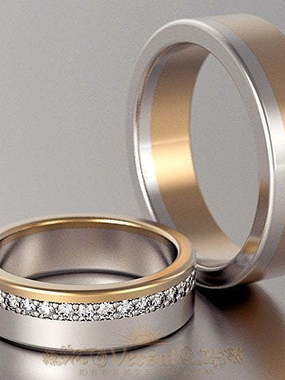 Обручальные кольца VGOK0107 из Комбинированные от Ювелирный Дом Версаль 2