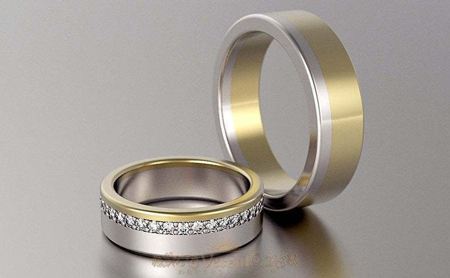 Обручальные кольца VGOK0107 из Комбинированные от Ювелирный Дом Версаль 3