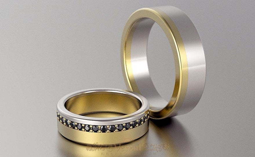 Обручальные кольца VGOK0107 из Комбинированные от Ювелирный Дом Версаль 5