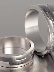 Обручальные кольца VGOK0077 из Белое золото, Платина от Ювелирный Дом Версаль 2