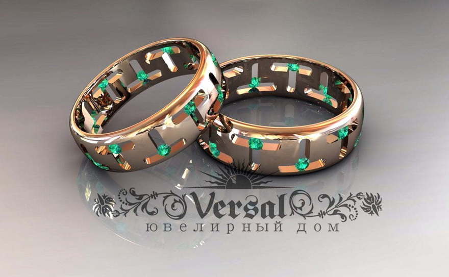 Обручальные кольца VGOK0034 из Розовое (красное) золото от Ювелирный Дом Версаль 1