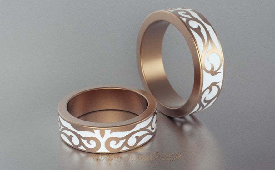 Обручальные кольца VGOK0144 из Розовое (красное) золото от Ювелирный Дом Версаль 1