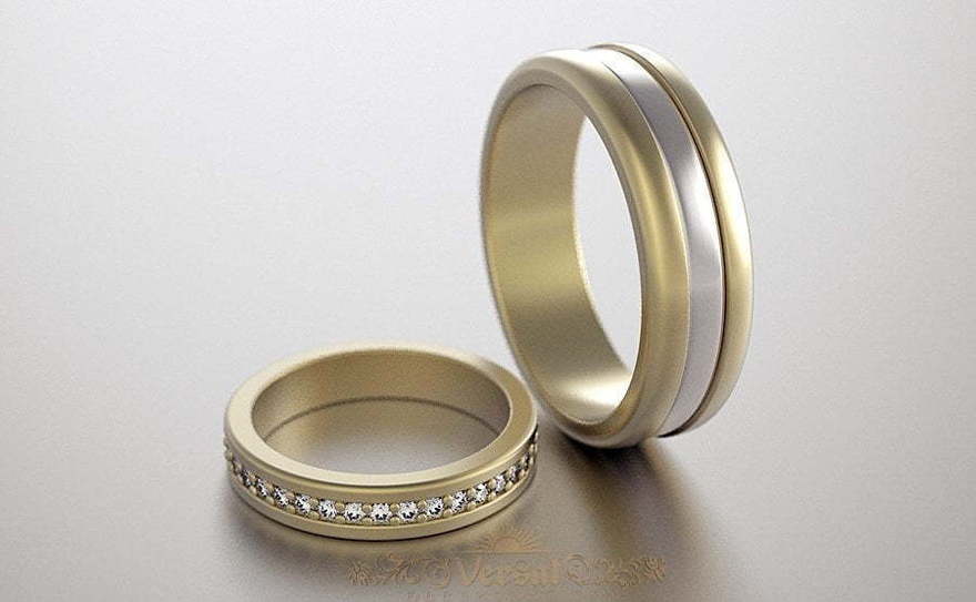 Обручальные кольца VGOK0014 из Желтое золото, Розовое (красное) золото от Ювелирный Дом Версаль 1