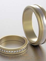 Обручальные кольца VGOK0014 из Желтое золото, Розовое (красное) золото от Ювелирный Дом Версаль 1