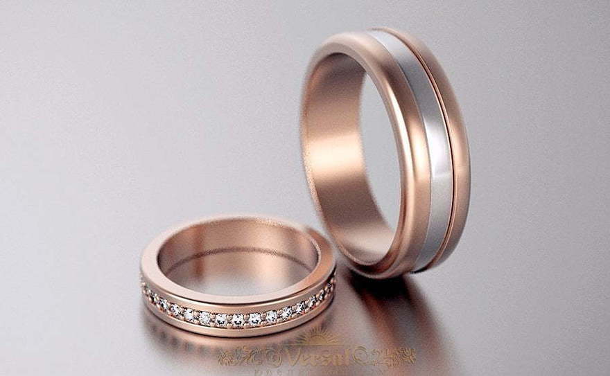 Обручальные кольца VGOK0014 из Желтое золото, Розовое (красное) золото от Ювелирный Дом Версаль 2