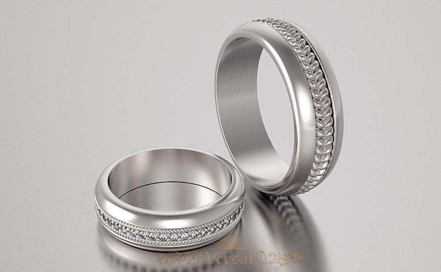 Обручальные кольца VGOK0021 из Белое золото, Платина от Ювелирный Дом Версаль 1