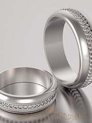 Обручальные кольца VGOK0021 из Белое золото, Платина от Ювелирный Дом Версаль 1