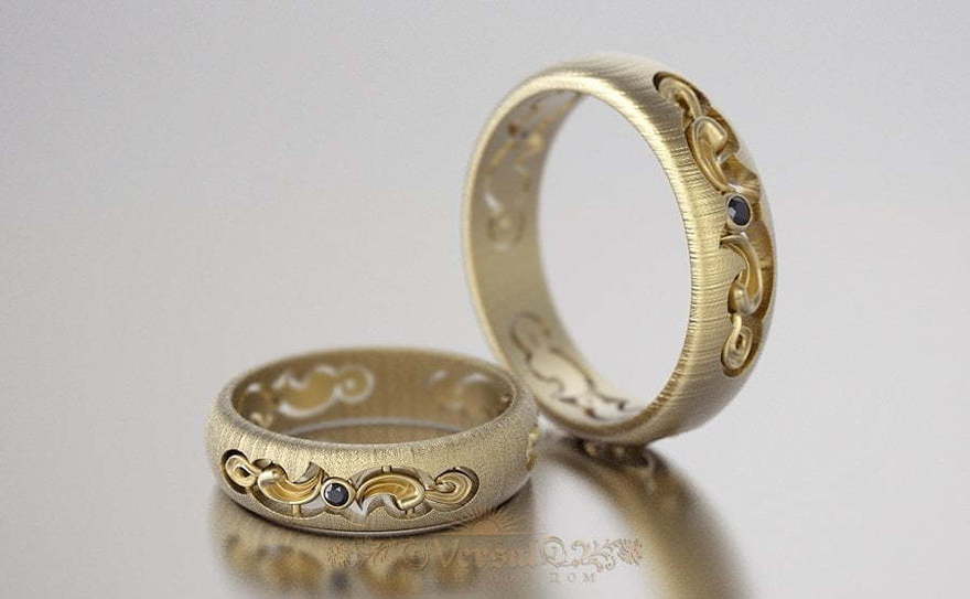 Обручальные кольца VGOK0138 из Желтое золото от Ювелирный Дом Версаль 1