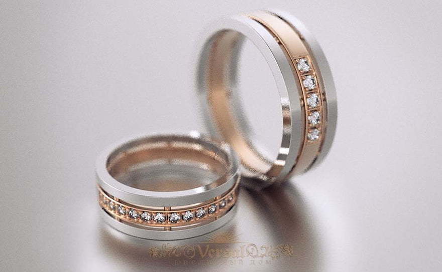 Обручальные кольца VGOK0041 из Комбинированные от Ювелирный Дом Версаль 3