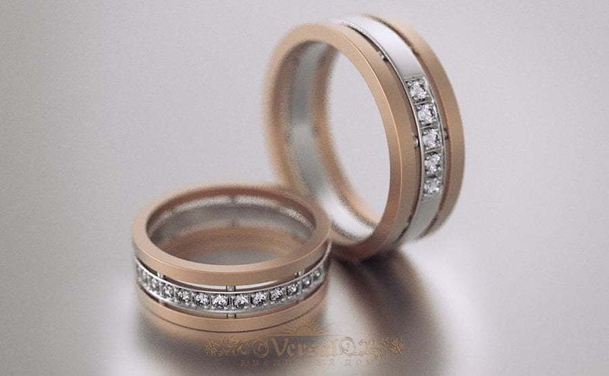 Обручальные кольца VGOK0041 из Комбинированные от Ювелирный Дом Версаль 4
