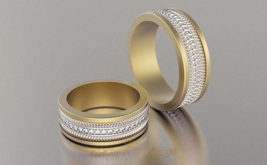 Обручальные кольца VGOK0108 из Желтое золото от Ювелирный Дом Версаль 2