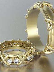 Обручальные кольца VGOK0127 из Желтое золото от Ювелирный Дом Версаль 1