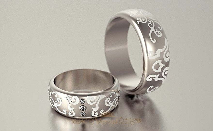 Обручальные кольца VGOK0104 из Желтое золото, Белое золото, Платина от Ювелирный Дом Версаль 2