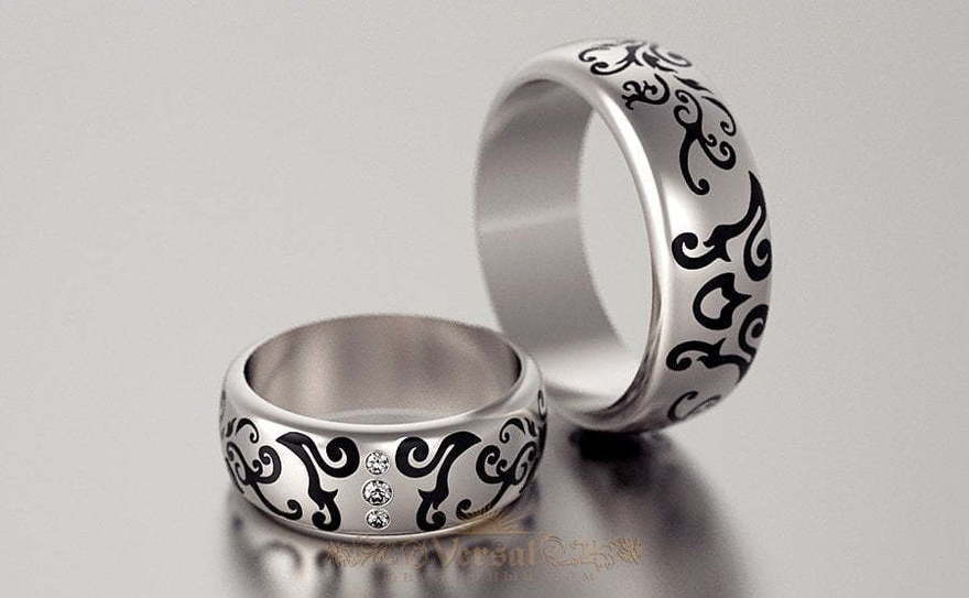 Обручальные кольца VGOK0104 из Желтое золото, Белое золото, Платина от Ювелирный Дом Версаль 4