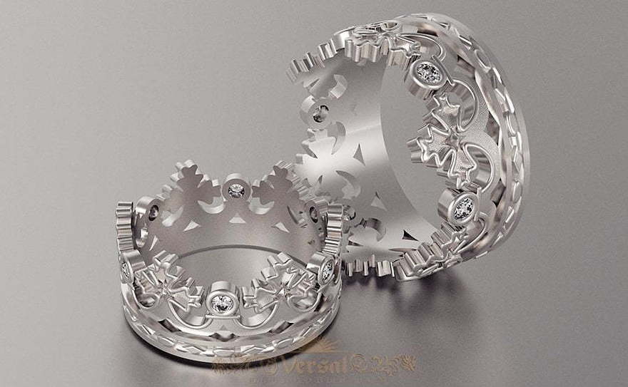 Обручальные кольца VGOK0035 из Белое золото, Платина от Ювелирный Дом Версаль 1