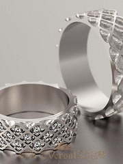Обручальные кольца VGOK0116 из Белое золото, Платина от Ювелирный Дом Версаль 1