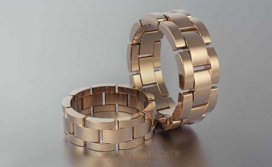 Обручальные кольца VGOK0028 из Розовое (красное) золото от Ювелирный Дом Версаль 1