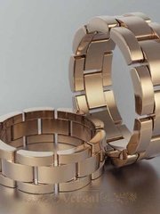 Обручальные кольца VGOK0028 из Розовое (красное) золото от Ювелирный Дом Версаль 1