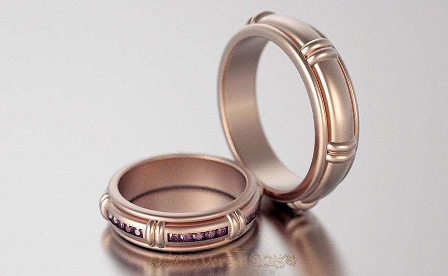 Обручальные кольца VGOK0064 из Розовое (красное) золото от Ювелирный Дом Версаль 1