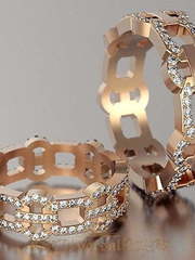 Обручальные кольца VGOK0087 из Розовое (красное) золото от Ювелирный Дом Версаль 1